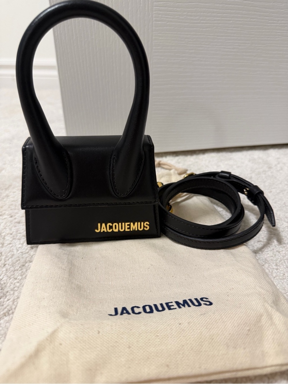 Jacquemus Black Le Chiquito Leather Mini Bag